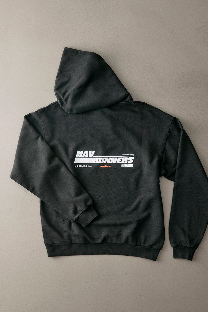 ARKK Apparel HAV Runner Hoodie | Black Crewneck